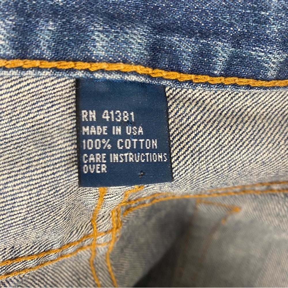 Vintage Polo Ralph Lauren 36x32 USA Made Straight Leg Jeans - Picture 4 of 8